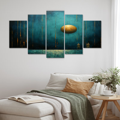 Zaylee - Space Landscapes Wall Art Decor Set 5 Piece