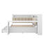 Lit de jour double avec tablettes et tête de lit tapissier, cadre de lit d'angle avec tiroirs et station de charge, lumière DEL et bureau-1123931549