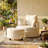 Round Oversized Swivel Barrel Chair with Half Moon Ottoman and Double Storage-1666658236