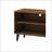 TV Furniture | Mid-Century Modern 63" TV Stand with 2 Shelves &amp; 1 Cabinet | Brown Woodgrain | Brown | Wood-756149421