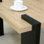 Table basse en bois naturel et bois aggloméré