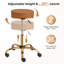 Tabouret ajustable brun doré