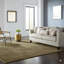 Tapis contemporain brun à motif géométrique concentrique en laine noué à la main brun-124206565