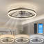 Ventilateur de plafond avec lumière encastrée Quiet-2074319744