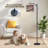 Arc Floor Lamp Light Purple Polka Dot Soft Beige Floor Lamps with Remote LED Lights Adjustable Lamp Shades Tall Standing Lamps for Reading Office Living Room