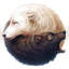 «Yin and Yang», impression sur toile tendue-22645472