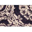 Tapis noir / ivoire en laine noué à la main à motif damassé Frostley 5 pi x 8 pi 2 po Frostley