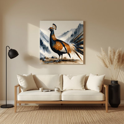 Faune, art mural blanc en métal Himalayan