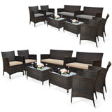 Kendriana 8 - Person Patio Conversation Sets with Cushions