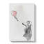 Red Balloon Girl in Abstract by Banksy - Wrapped Canvas-55337437