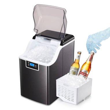 Nugget Ice Maker, with 3.3lb Ice Bin and Scoop for Countertop