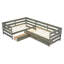 Lit plateforme en L avec trois tiroirs de rangement-865968753