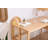 Scandinavian Style Study Desk, 51.2 x 28.9 x 23.6 inches | 100% Ash Wood Body & Melamine Coated Chipboard Top, Natural Brown Finish | Sturdy Design, 17.6 lbs Bearing Capacity, Perfect for Home Office & Study Spaces