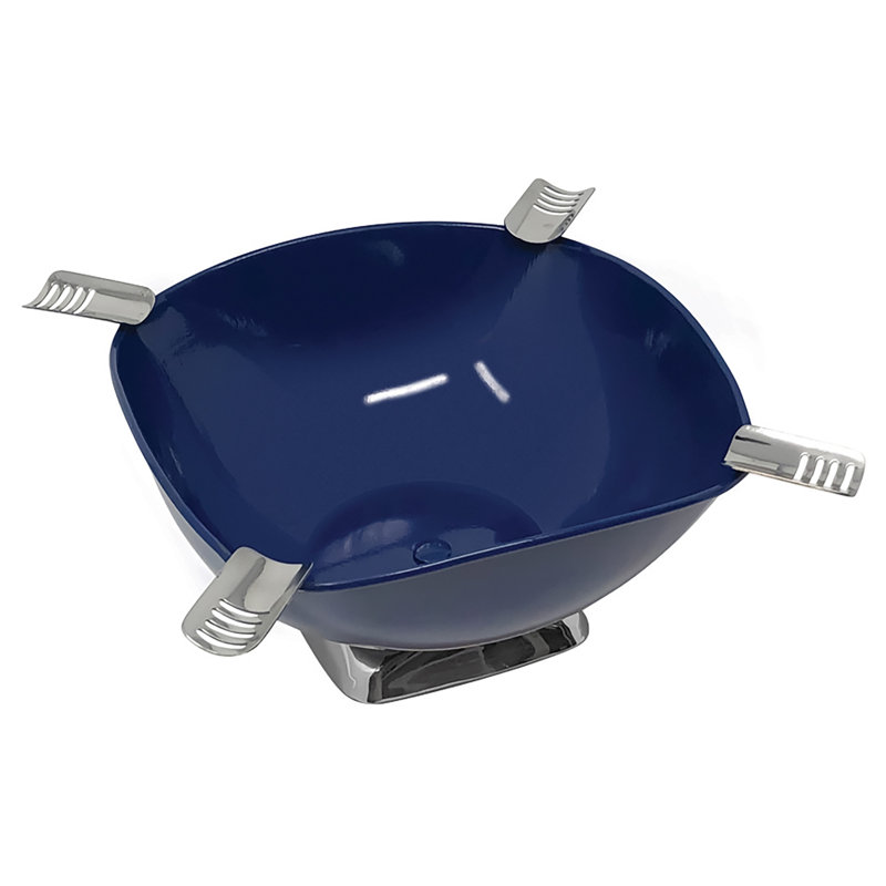 Cendrier quadrilatère «Smokin Ash», Bleu