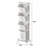 4-Tier Laundry Hamper Sorter, Laundry Storage Organizer With Wheels Removable Rolling Laundry Baskets, Bathroom Cart For Dirty Clothes, White