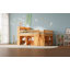 Lit mezzanine double avec rangement, tête de lit avec lumière DEL, naturel-1229856678-1229856673