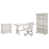 4 Pieces: Desk, Chair, Filing Cabinet, Bookcase is out of stock