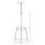 Luminaire suspendu tambour 1 lumière