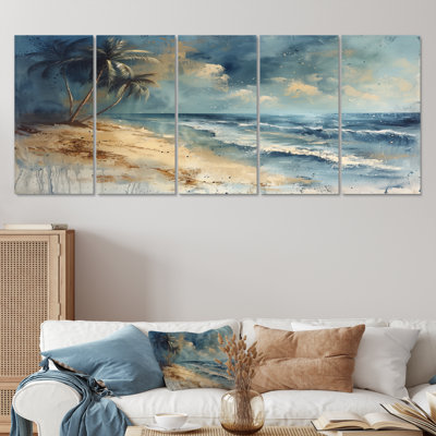 Ensemble d'art sur toile Santoro - Palmiers et palmiers