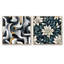 Essence monochrome - Collages abstraits, ensemble de 2 collages carrés-101846444-101846447