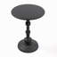 2P, table de bout vintage en métal, table d'appoint ronde pour table de chevet et table d'appoint