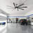 100" Extra Large Industrial Dimmable Ceiling Fan With LED Lights And Remote Control-1815354105