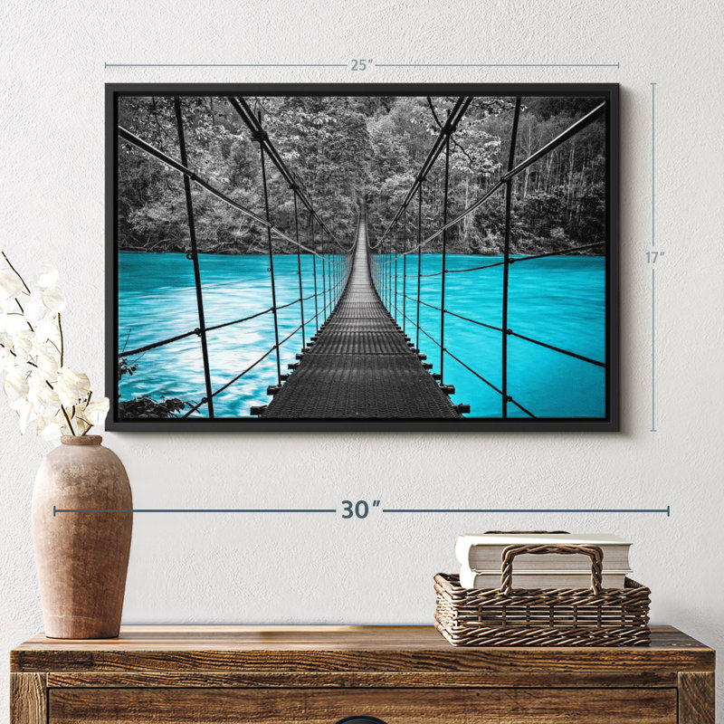 Impression sur toile Suspension Bridge, H 25 po x l 17 po
