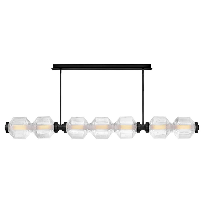 Reign 1 - Light LED Chandelier, Matte Black