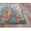 Tapis bleu en laine Power Loom-2124468723
