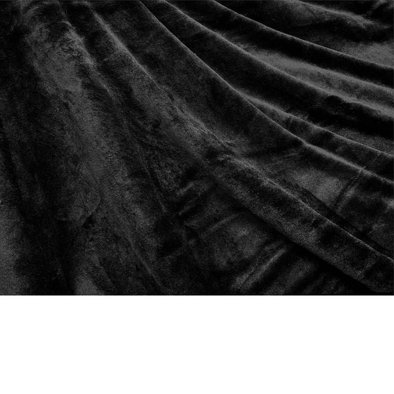 Couverture confortable de qualité supérieure, 50 po x 60 po, Noir