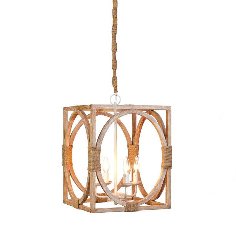 Luminaire suspendu carré 4 lumières Nesbitt