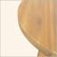 Charmante table d'appoint en bois d'acacia avec plateau rond élégant et pieds ludiques-684383616