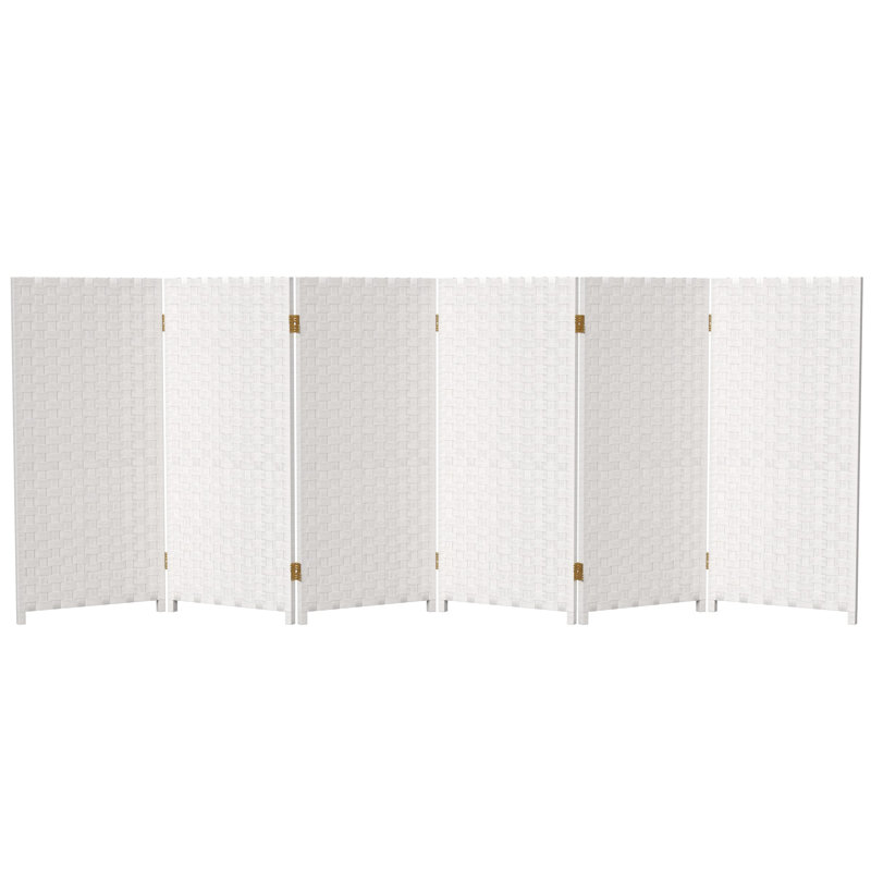 3 pi Cloison haute en fibres tissées, 6, Blanc