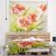Tapisserie de tulipes rouges vintage Floral-28484245