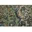 Tapis vert floral traditionnel 7 x 9