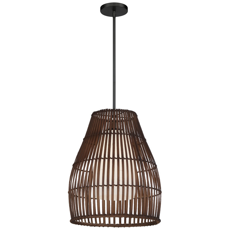 Luminaire suspendu Bayou Breeze Ryant, H 15,25 po x l 11,88 po x P 11,88 po