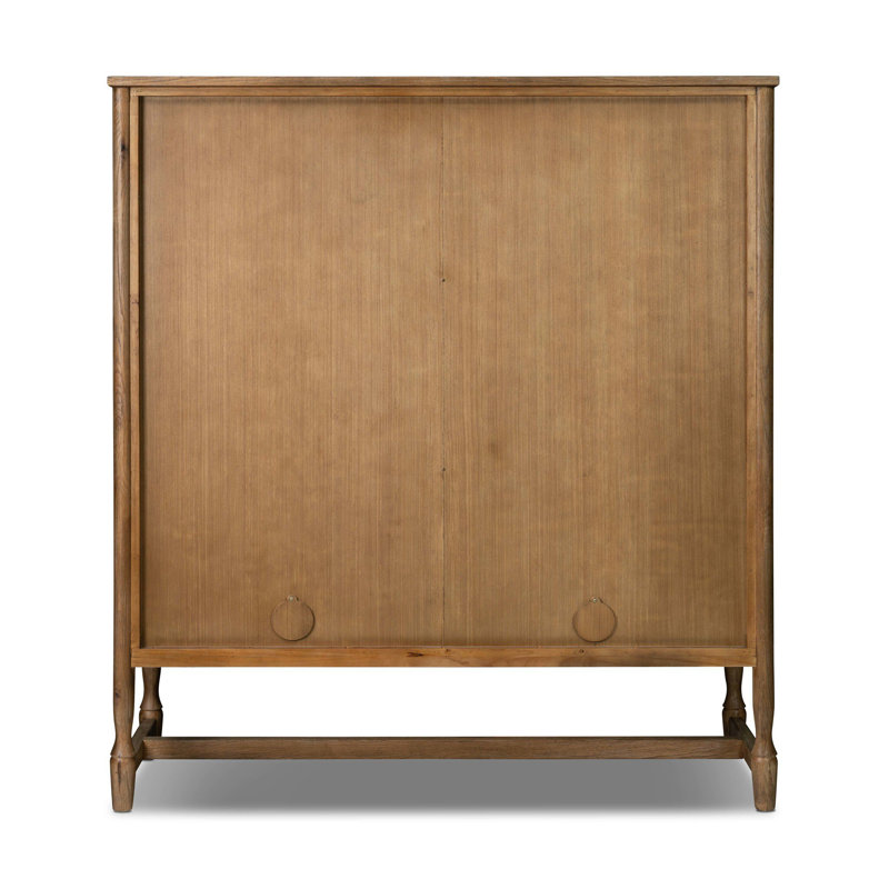 Bari Wide Cabinet, Weathered Oak