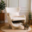 Chaise pour animal de compagnie, ovale, en velours blanc, simple, ergonomique, inclinable et confortable-1933697172
