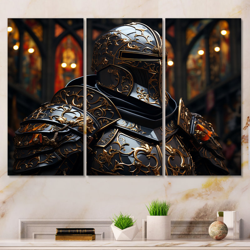 Medieval Knights II - Military Wall Art, 28" H x 36" W, Wrapped Canvas