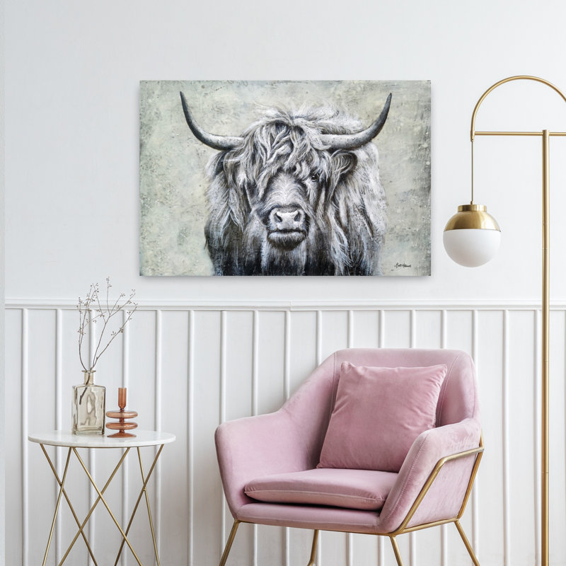 Art contemporain de tête de lit, 24" H x 36" W