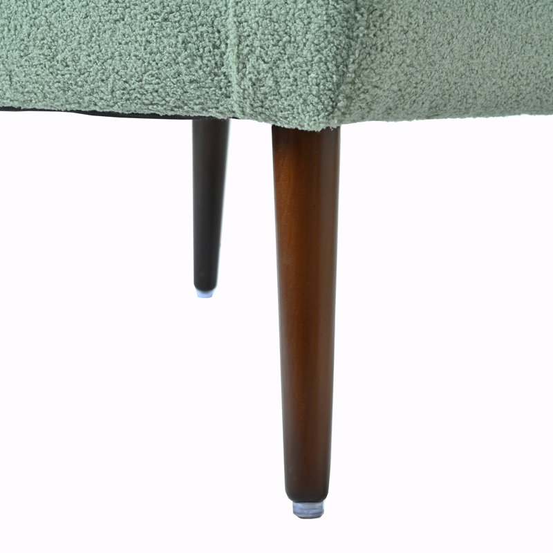 Fauteuil d'appoint Kawonna, Chenille vert