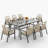 Dayshanay 8-Person Rectangular Rattan Patio Dining Set