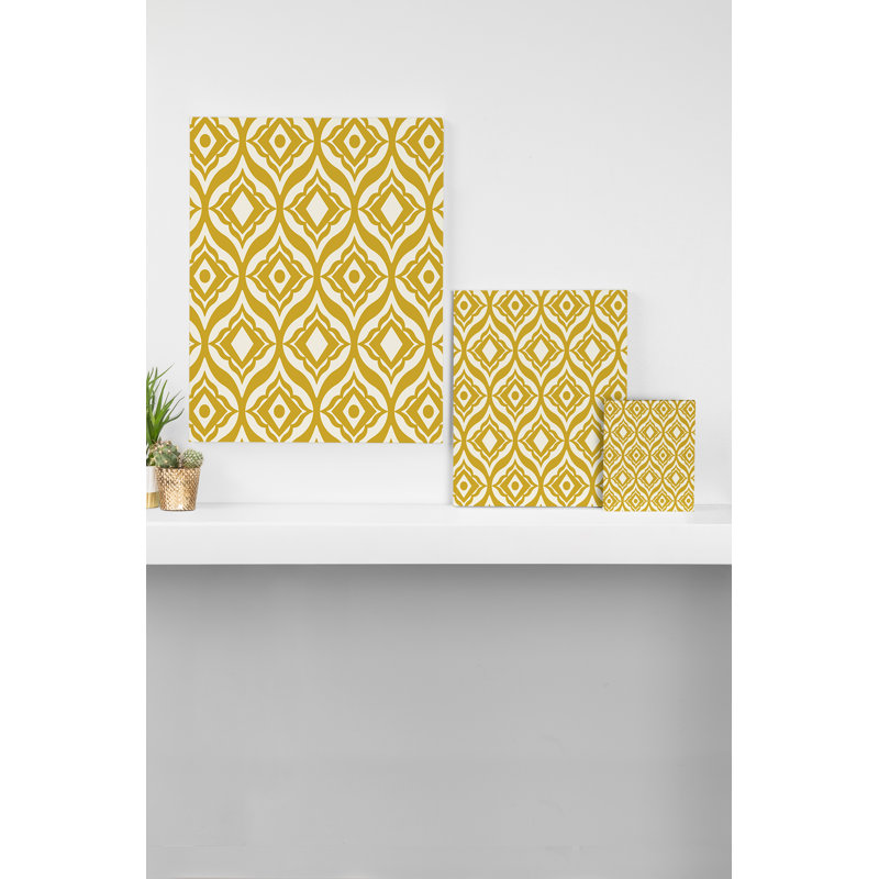 Art jaune trevino, impression sur toile tendue