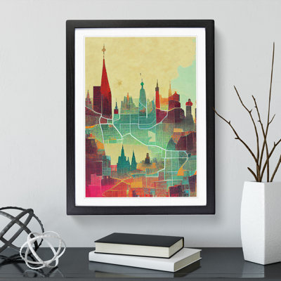 City Skyline Map No.1 - Wall Art