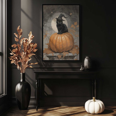 Halloween Whiskers Canvas Print in a Frame