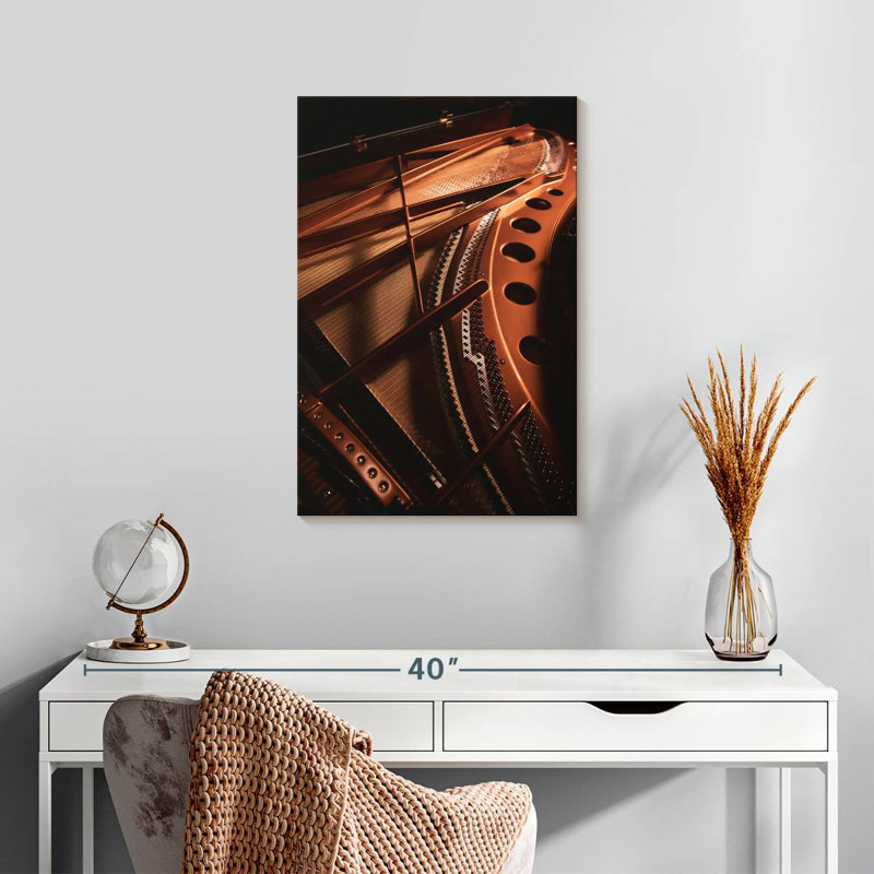 Abarca Piano Strings And Frame, 24" H x 16" W