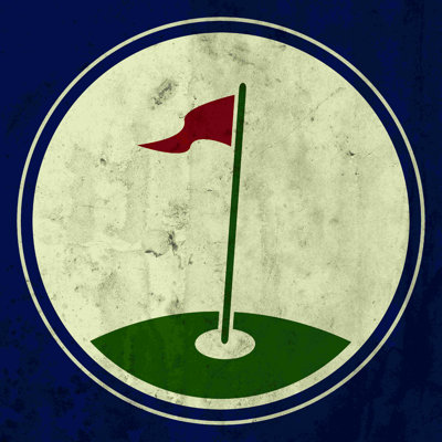 Golf, icône, impression sur toile tendue