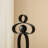 25.50"H Modern Abstract Black Metal Sculpture Table Decor