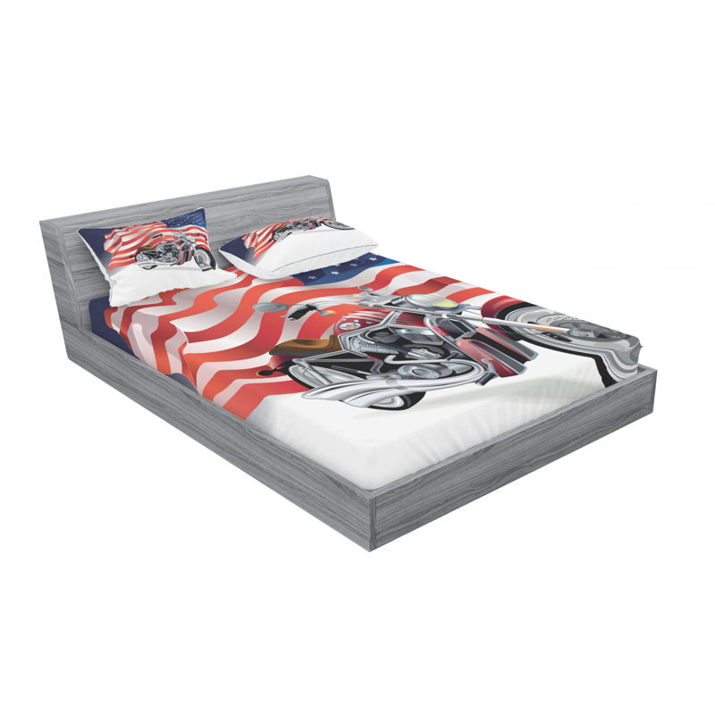 Microfiber Sheet Set, Queen Sheet Set with Fitted Sheet