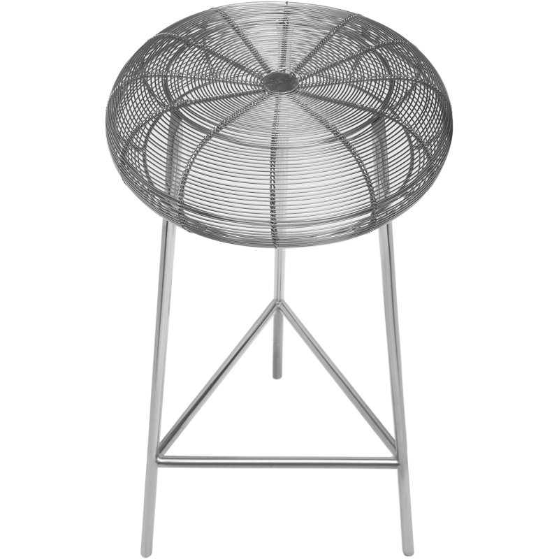 Tuscany Whitton Counter & Bar Stool, Bar Height (30.5" Seat Height), Silver